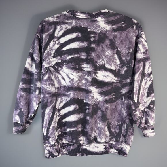 H&M Purple Tie-Dye Dua Lipa Don’t Start Now Sweatshirt Pullover Size 8/10 GUC - Picture 2 of 7